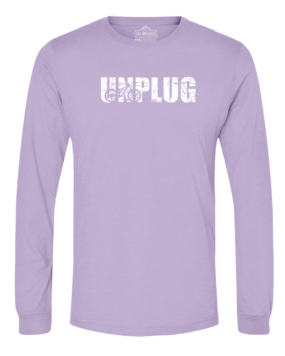 Unplug Mountain Bike Silhouette Long Sleeve T-Shirt