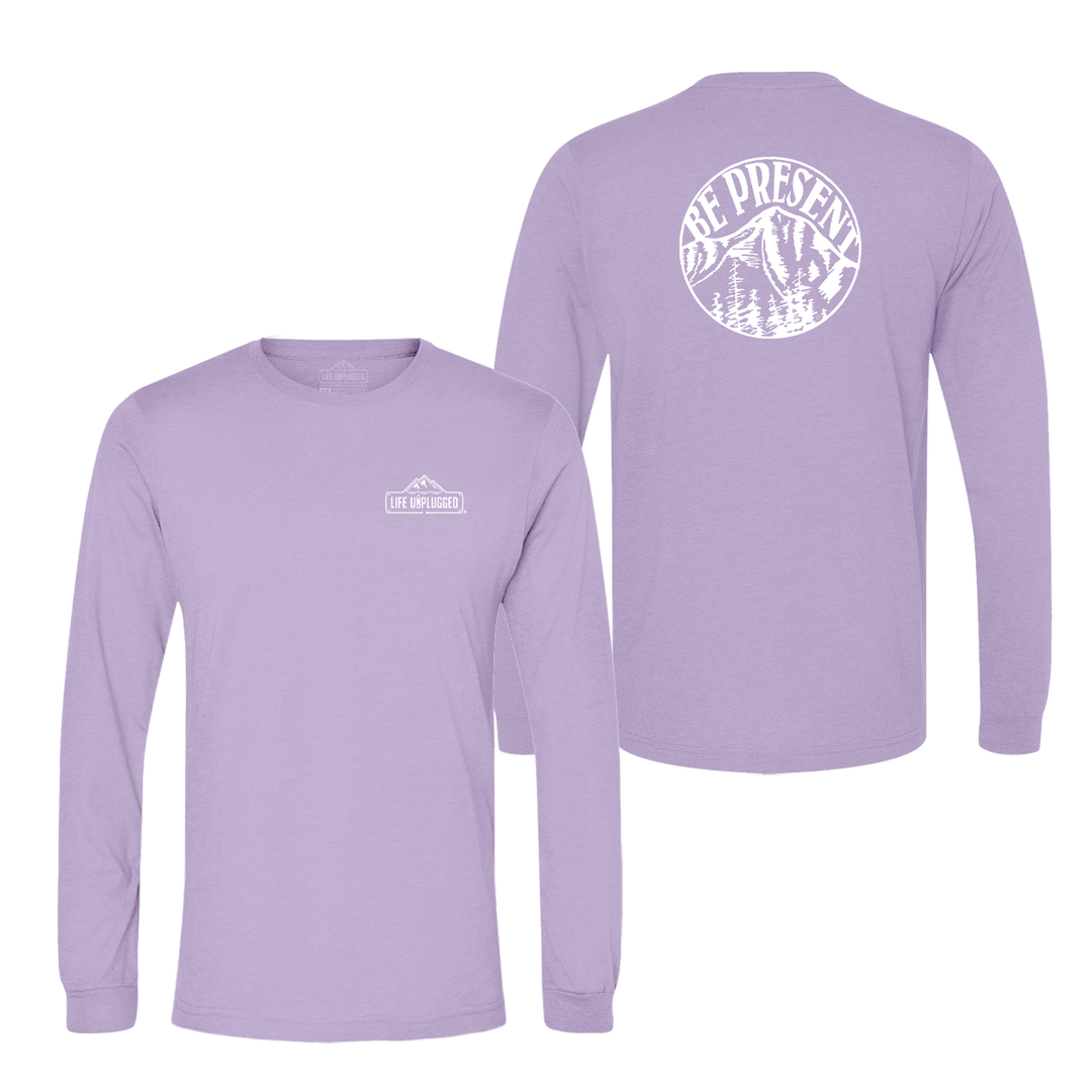 Be Present Mountain Long Sleeve T-Shirt