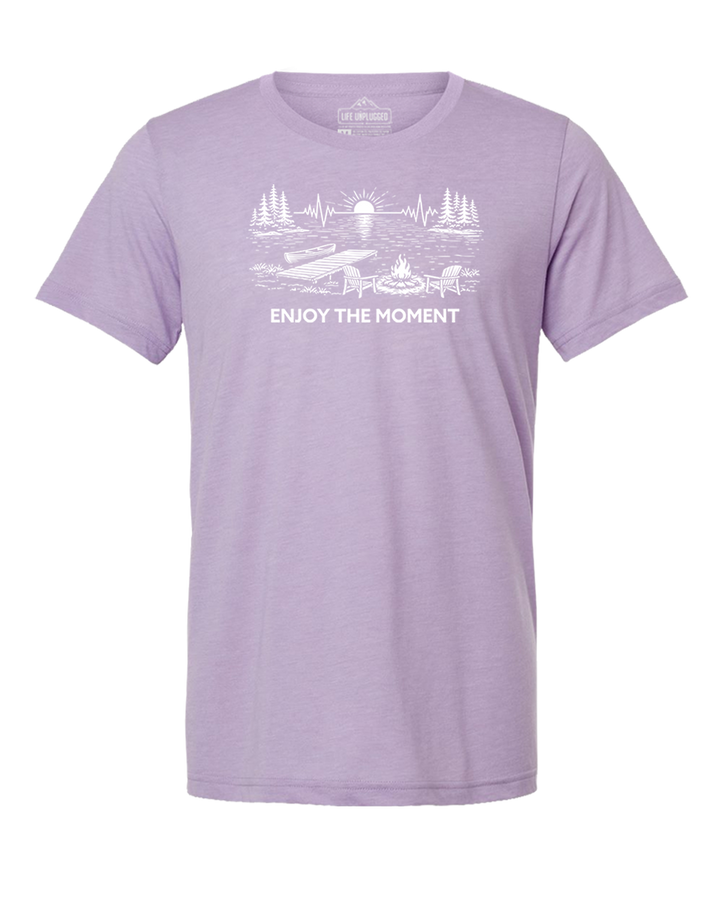 ENJOY THE MOMENT (LAKE SCENE) Triblend T-Shirt