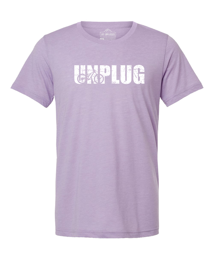 Unplug Mountain Bike Silhouette Triblend T-Shirt