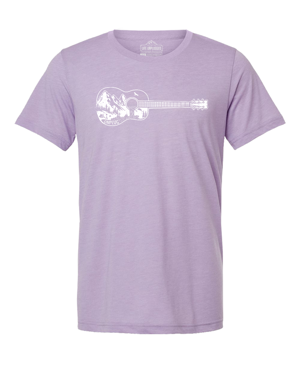 Guitar Mountain Scene Triblend T-Shirt