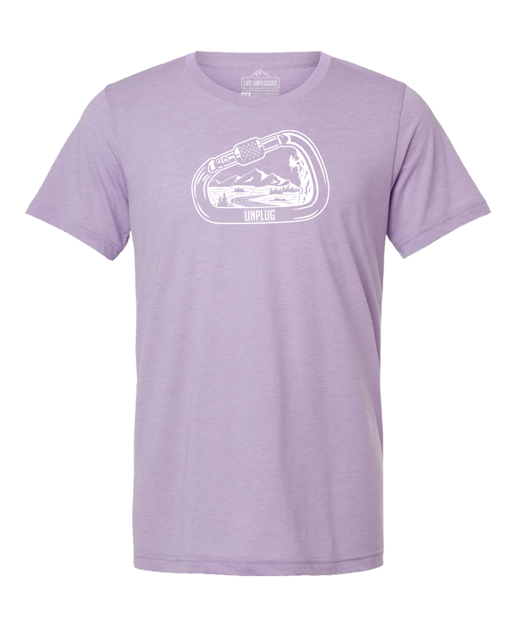 Rock Climbing Mountain Scene Triblend T-Shirt
