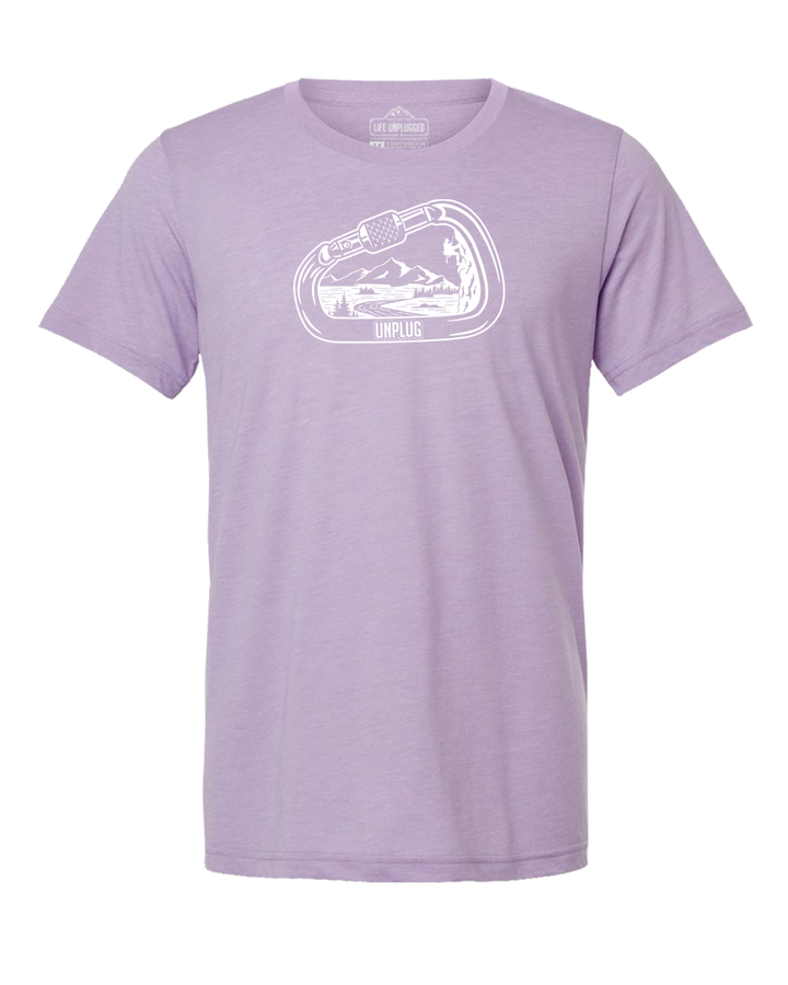 Rock Climbing Mountain Scene Triblend T-Shirt