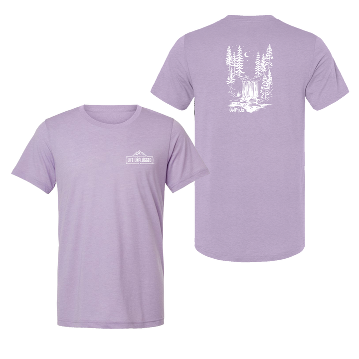 WATERFALL UNDER THE STARS Triblend T-Shirt