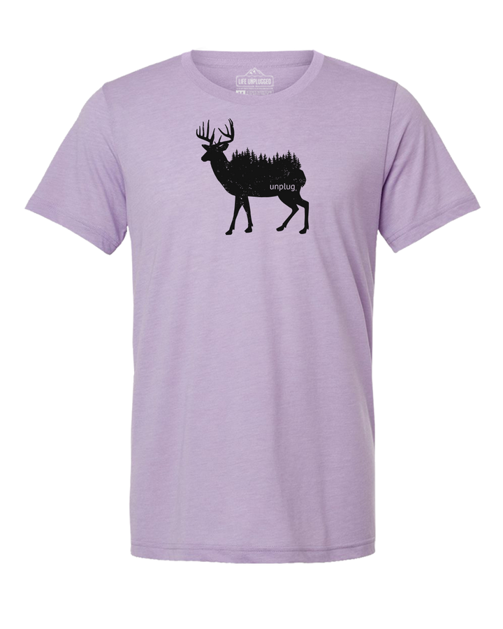 Deer In The Trees Triblend T-Shirt