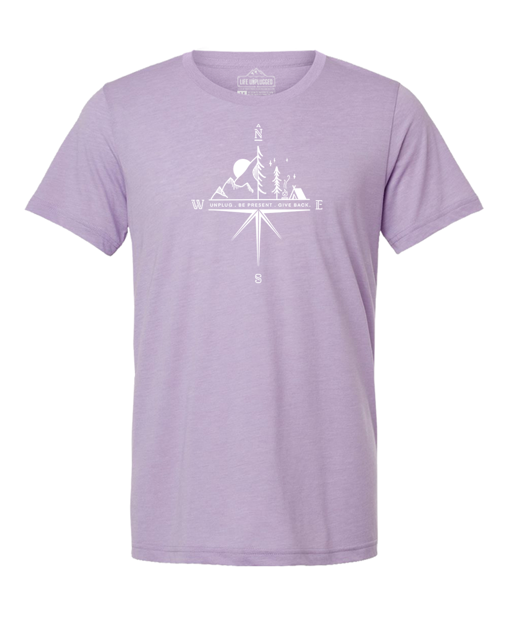 Compass Mountain Scene Triblend T-Shirt