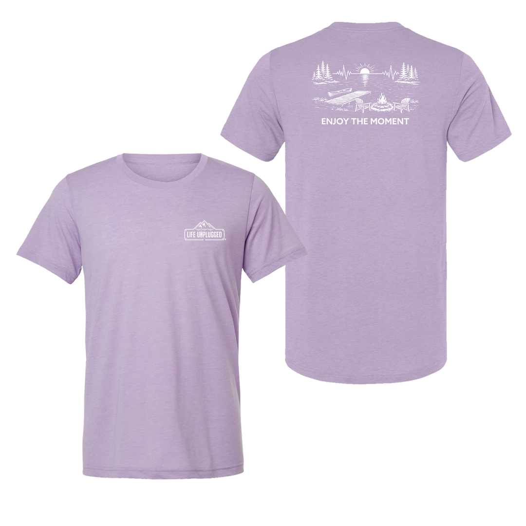 ENJOY THE MOMENT (LAKE SCENE) Triblend T-Shirt