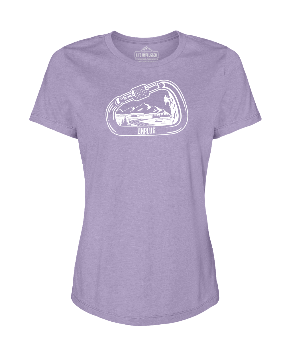 Rock Climbing Mountain Scene Women's T-Shirt