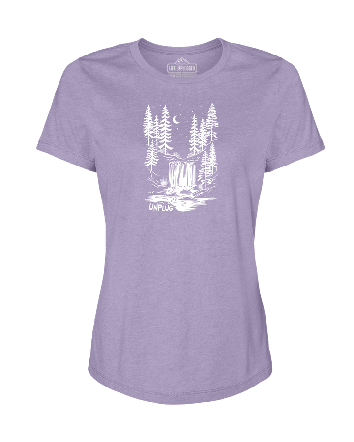 WATERFALL UNDER THE STARS Women's T-Shirt