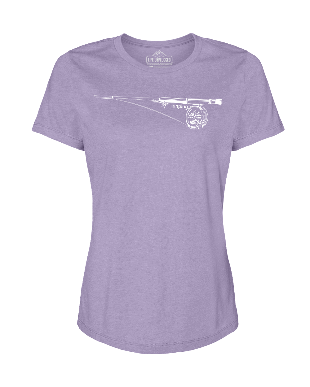Fly Fishing Mountain Scene Women's T-Shirt