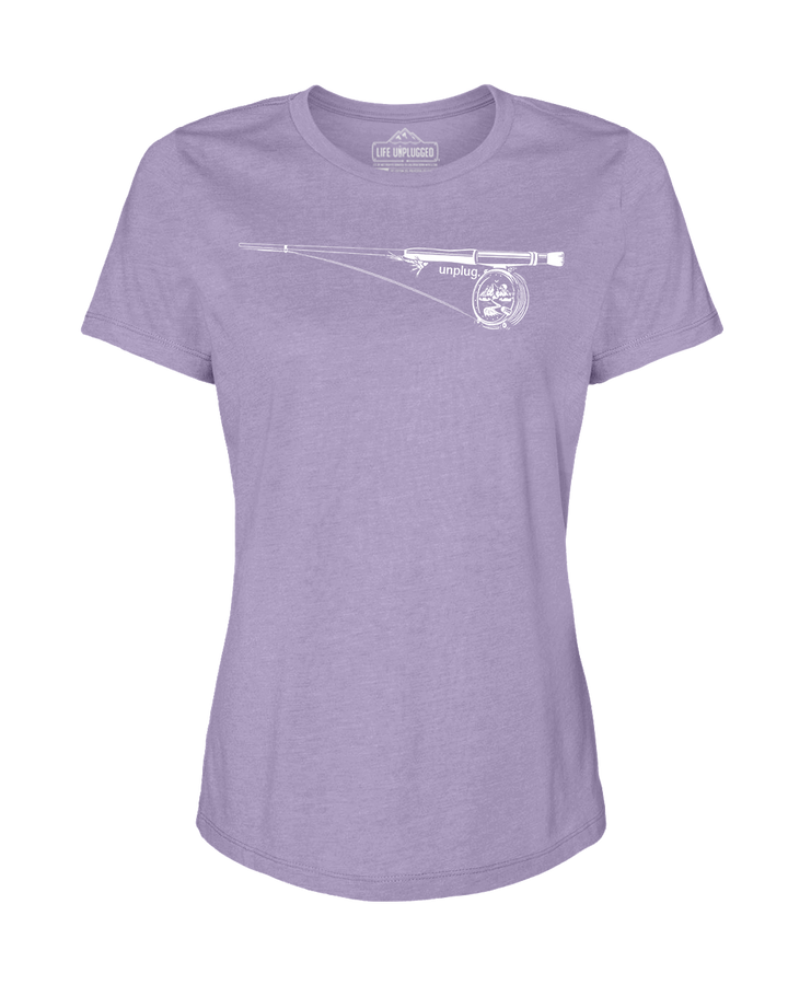 Fly Fishing Mountain Scene Women's T-Shirt