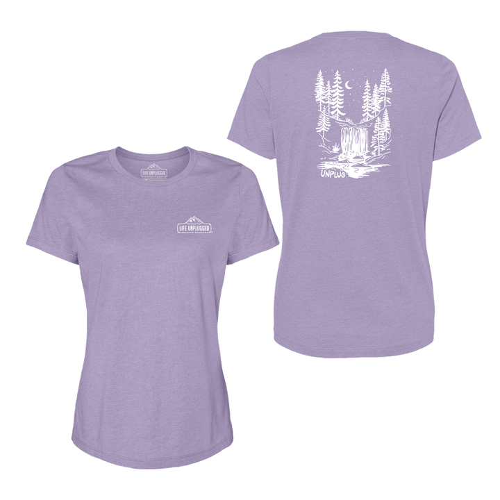 WATERFALL UNDER THE STARS Women's T-Shirt