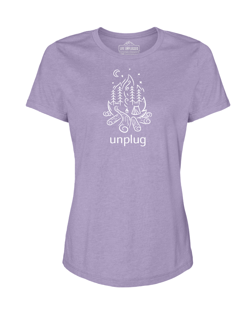 Campfire Camping Scene Women's T-Shirt