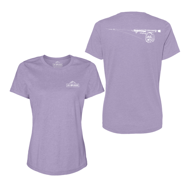Fly Fishing Mountain Scene Women's T-Shirt