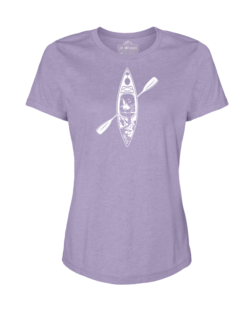 Kayak Mountain Scene Women's T-Shirt