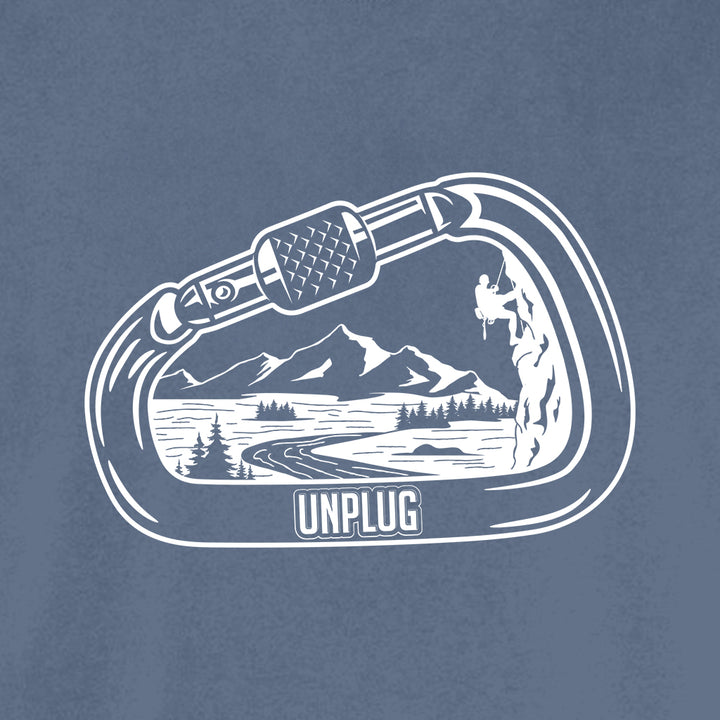 ROCK CLIMBING MOUNTAIN SCENE Cotton T-Shirt powered by Comfort Colors®