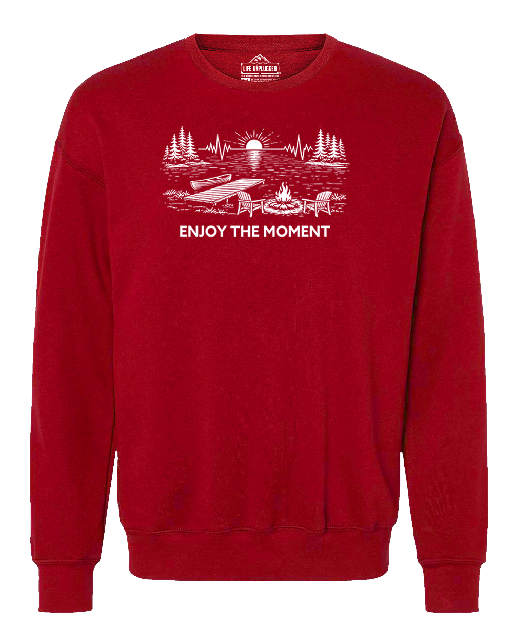 ENJOY THE MOMENT (LAKE SCENE) Midweight Super Soft Crewneck