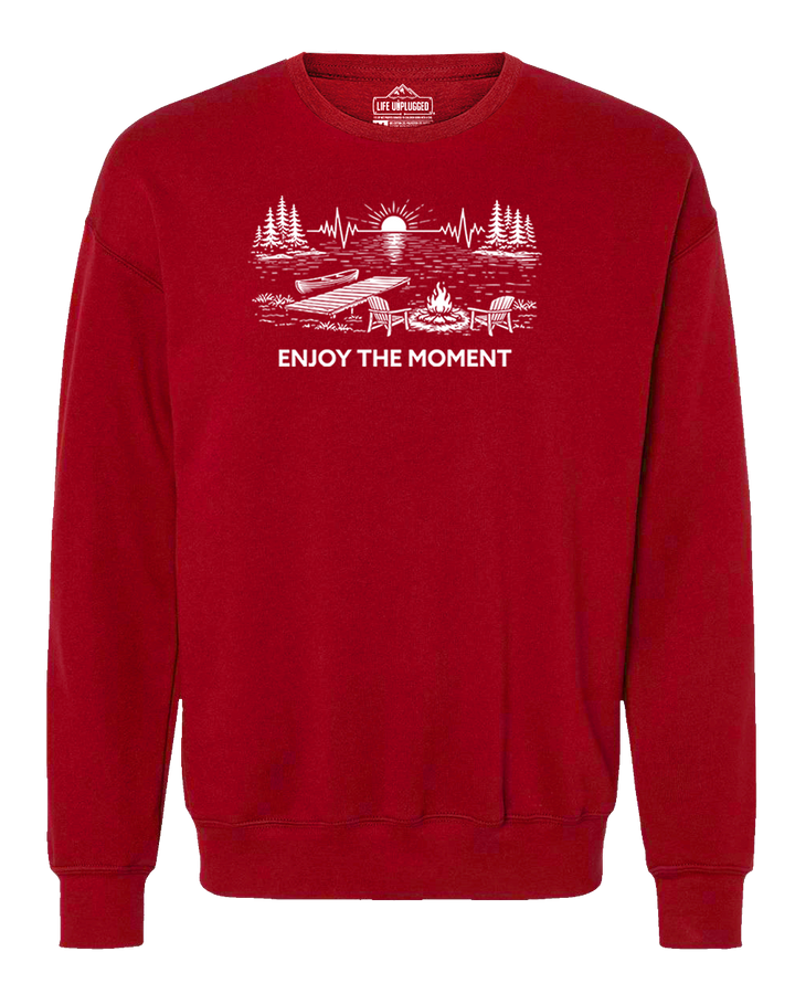 ENJOY THE MOMENT (LAKE SCENE) Midweight Super Soft Crewneck