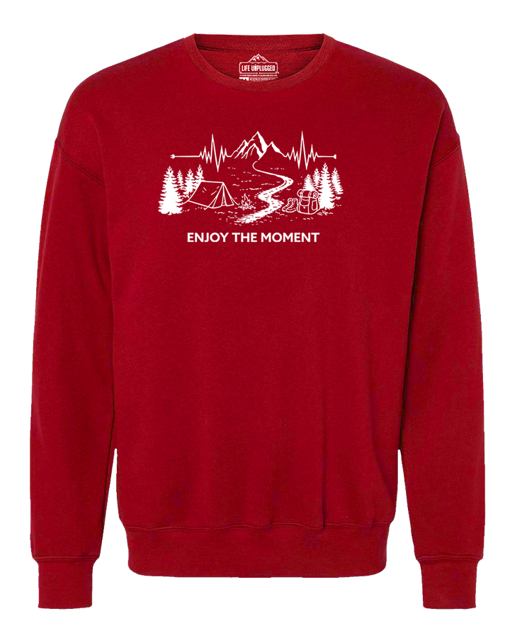 ENJOY THE MOMENT (MOUNTAIN SCENE) Midweight Super Soft Crewneck