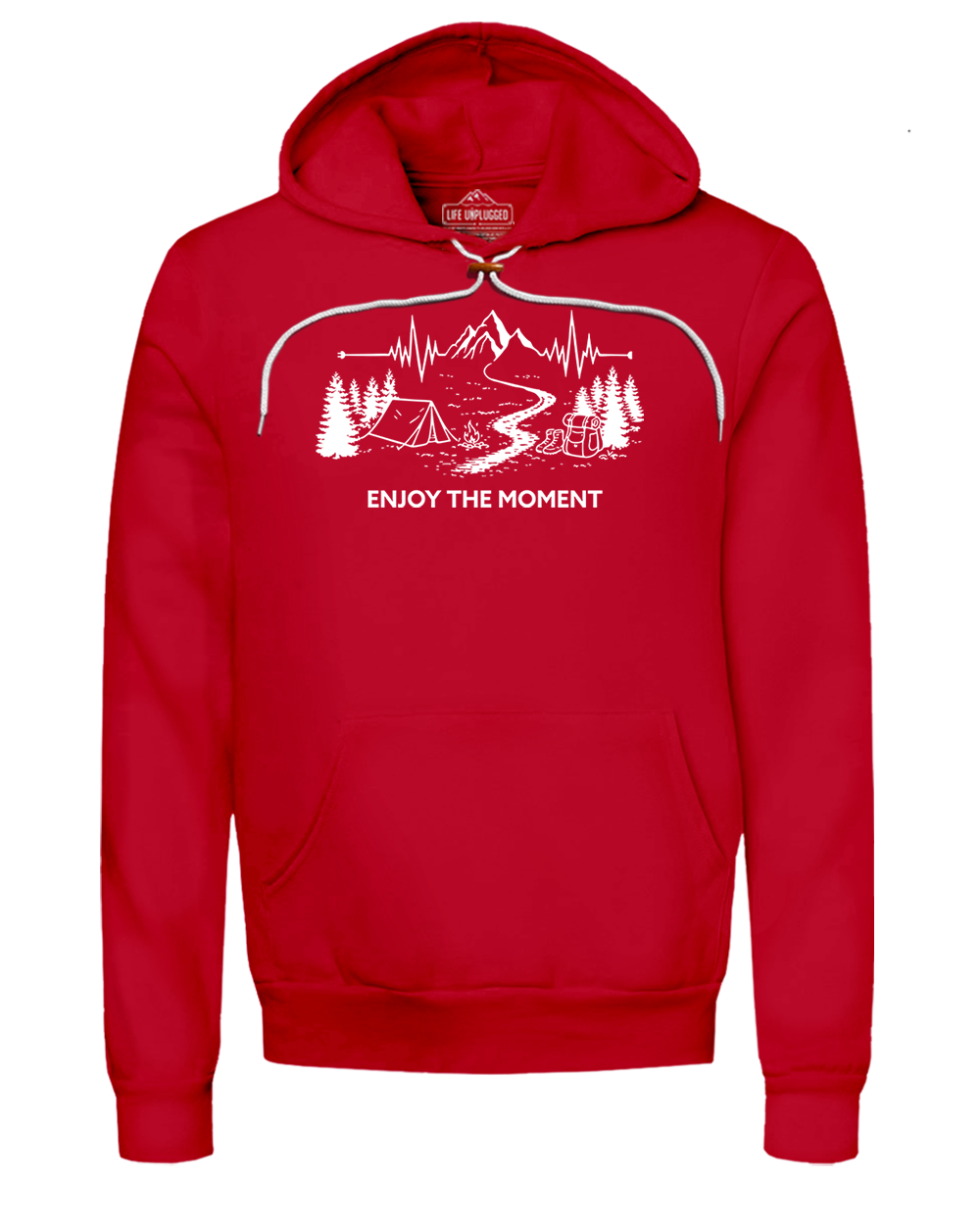 ENJOY THE MOMENT (MOUNTAIN SCENE) Super Soft Hoodie