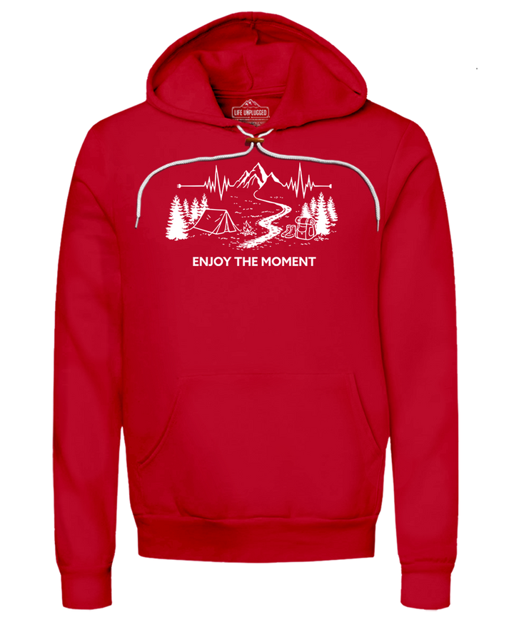 ENJOY THE MOMENT (MOUNTAIN SCENE) Super Soft Hoodie
