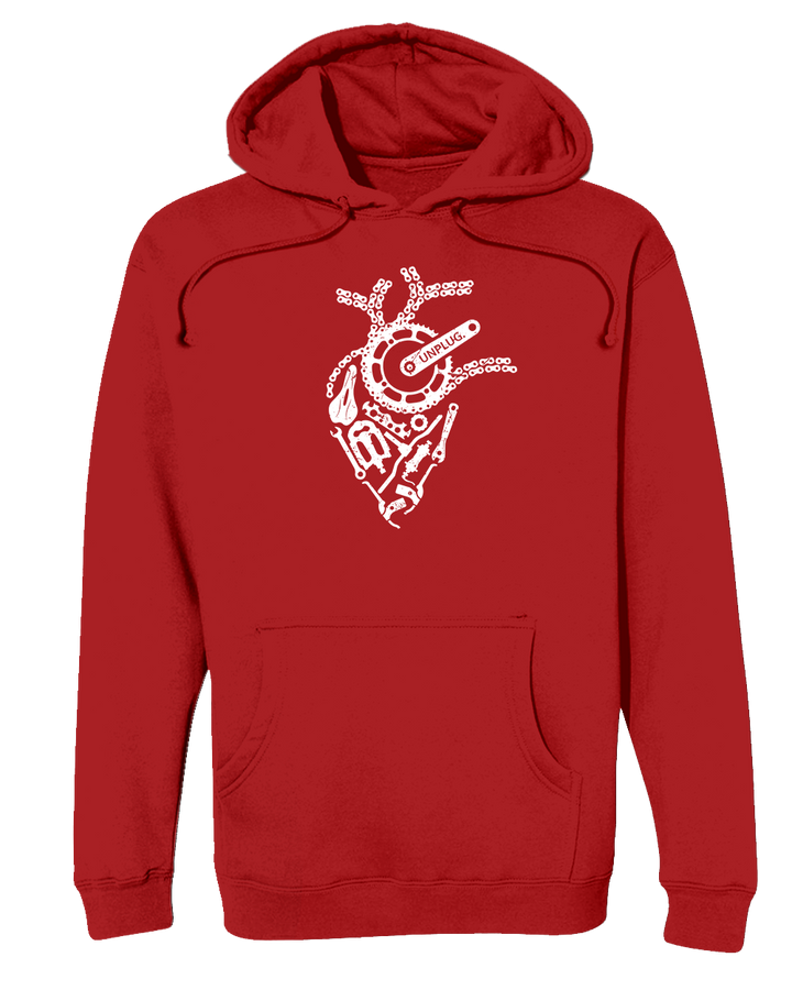 Anatomical Heart (bicycle Parts) Heavyweight Hoodie
