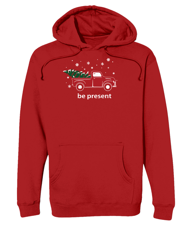 Christmas Tree Truck Heavyweight Hoodie