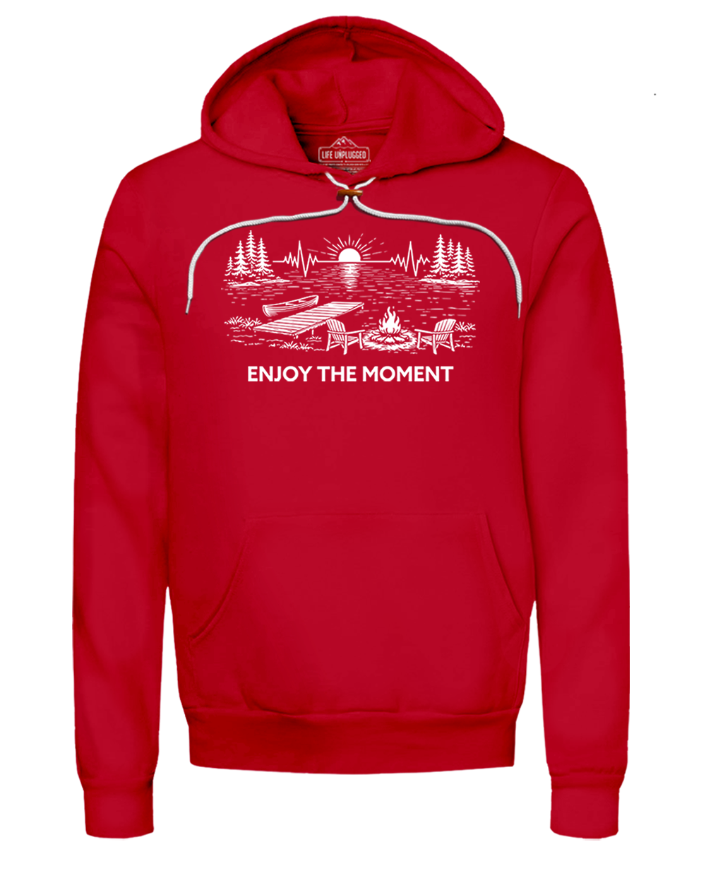 ENJOY THE MOMENT (LAKE SCENE) Super Soft Hoodie