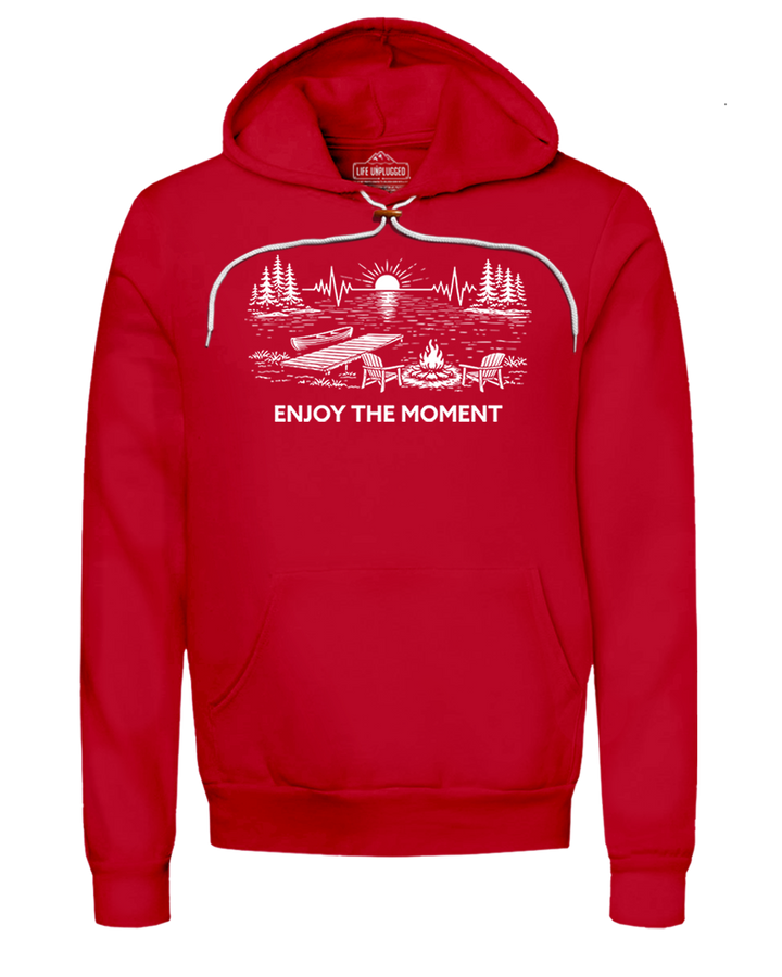 ENJOY THE MOMENT (LAKE SCENE) Super Soft Hoodie