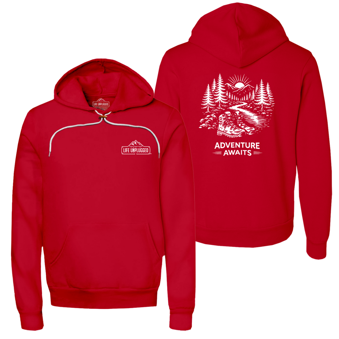 ADVENTURE AWAITS Super Soft Hoodie
