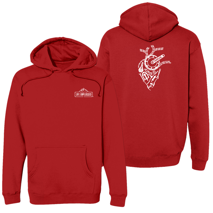 Anatomical Heart (bicycle Parts) Heavyweight Hoodie