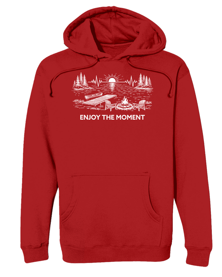 ENJOY THE MOMENT (LAKE SCENE) Heavyweight Hoodie