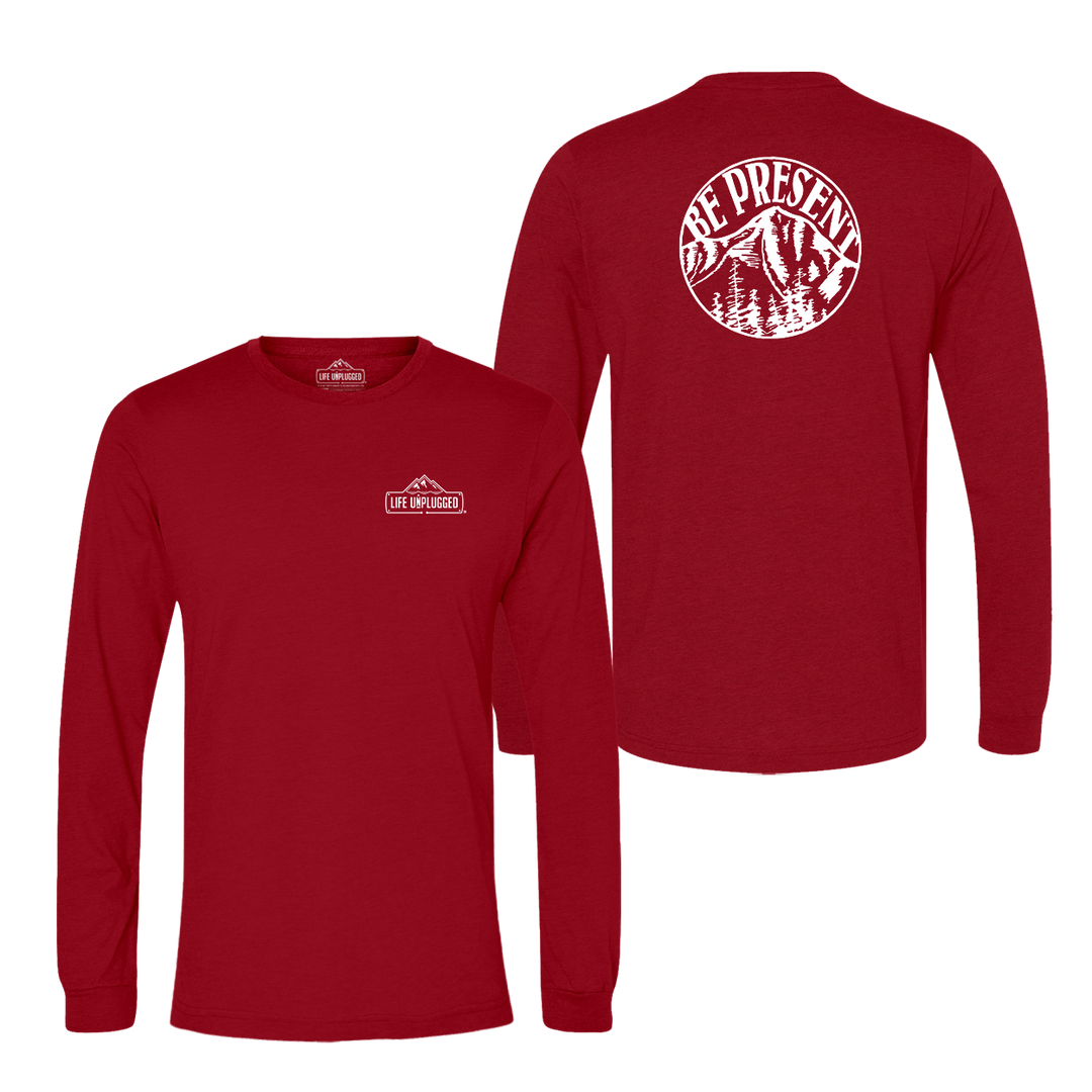 Be Present Mountain Long Sleeve T-Shirt