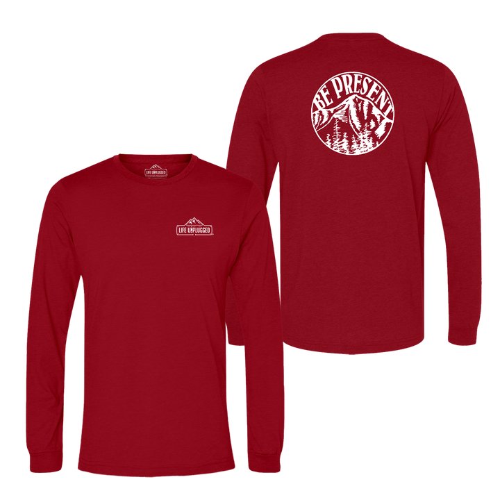 Be Present Mountain Long Sleeve T-Shirt