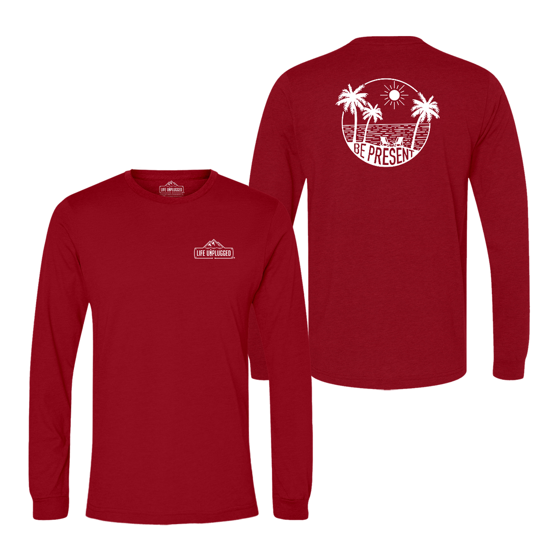 Be Present Beach Long Sleeve T-Shirt