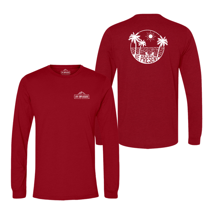 Be Present Beach Long Sleeve T-Shirt