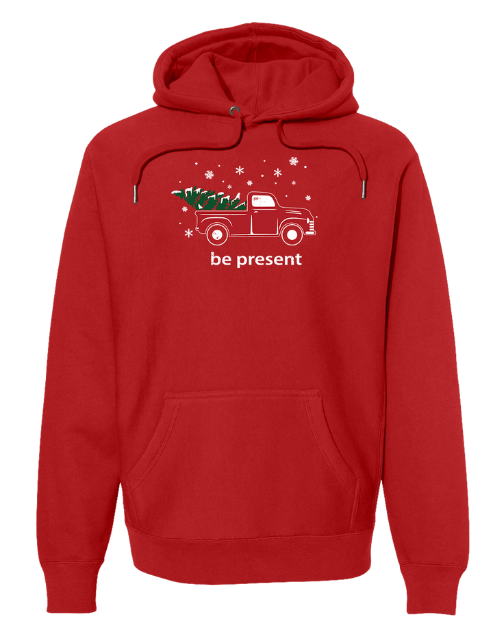 CHRISTMAS TREE TRUCK Super Heavyweight Hoodie