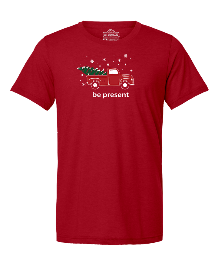Christmas Tree Truck Triblend T-Shirt