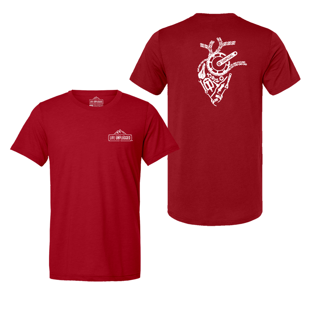 Anatomical Heart (Bicycle Parts) Triblend T-Shirt