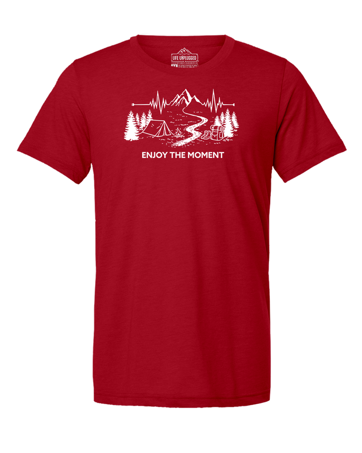 ENJOY THE MOMENT (MOUNTAIN SCENE) Triblend T-Shirt