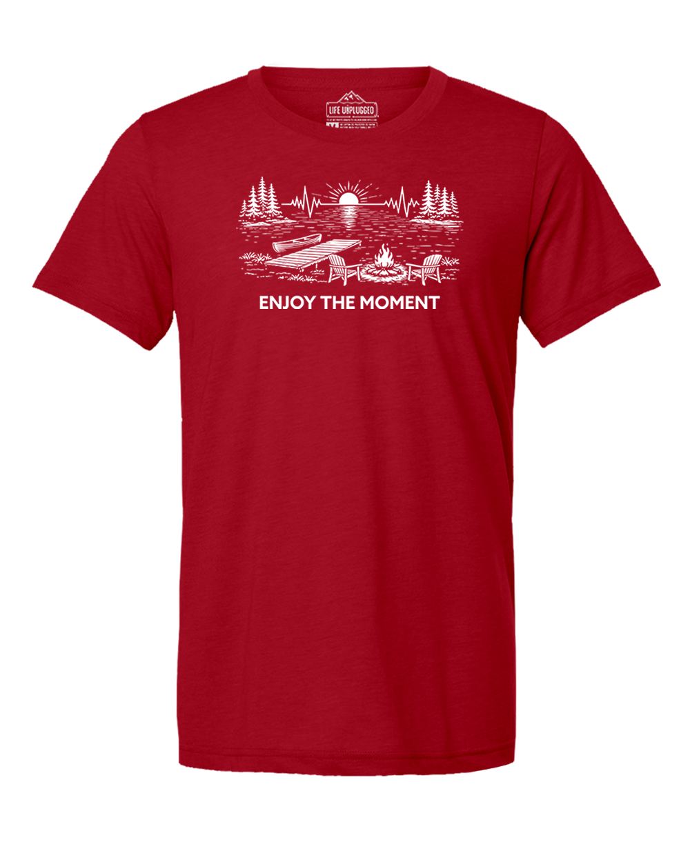 ENJOY THE MOMENT (LAKE SCENE) Triblend T-Shirt