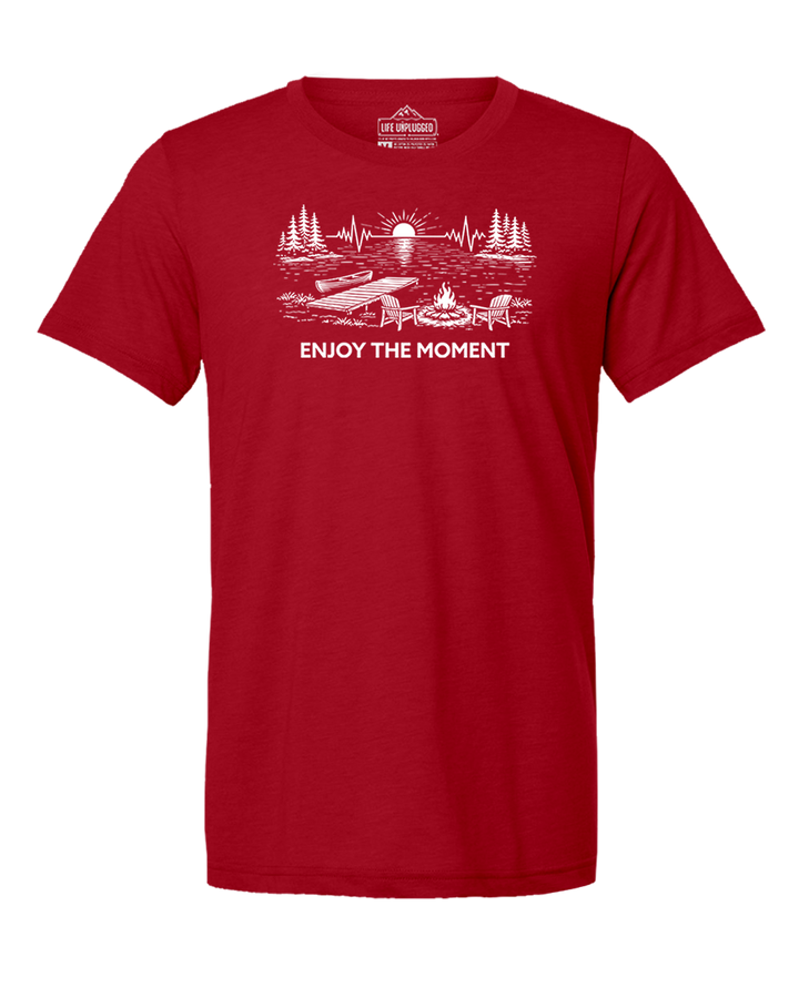 ENJOY THE MOMENT (LAKE SCENE) Triblend T-Shirt