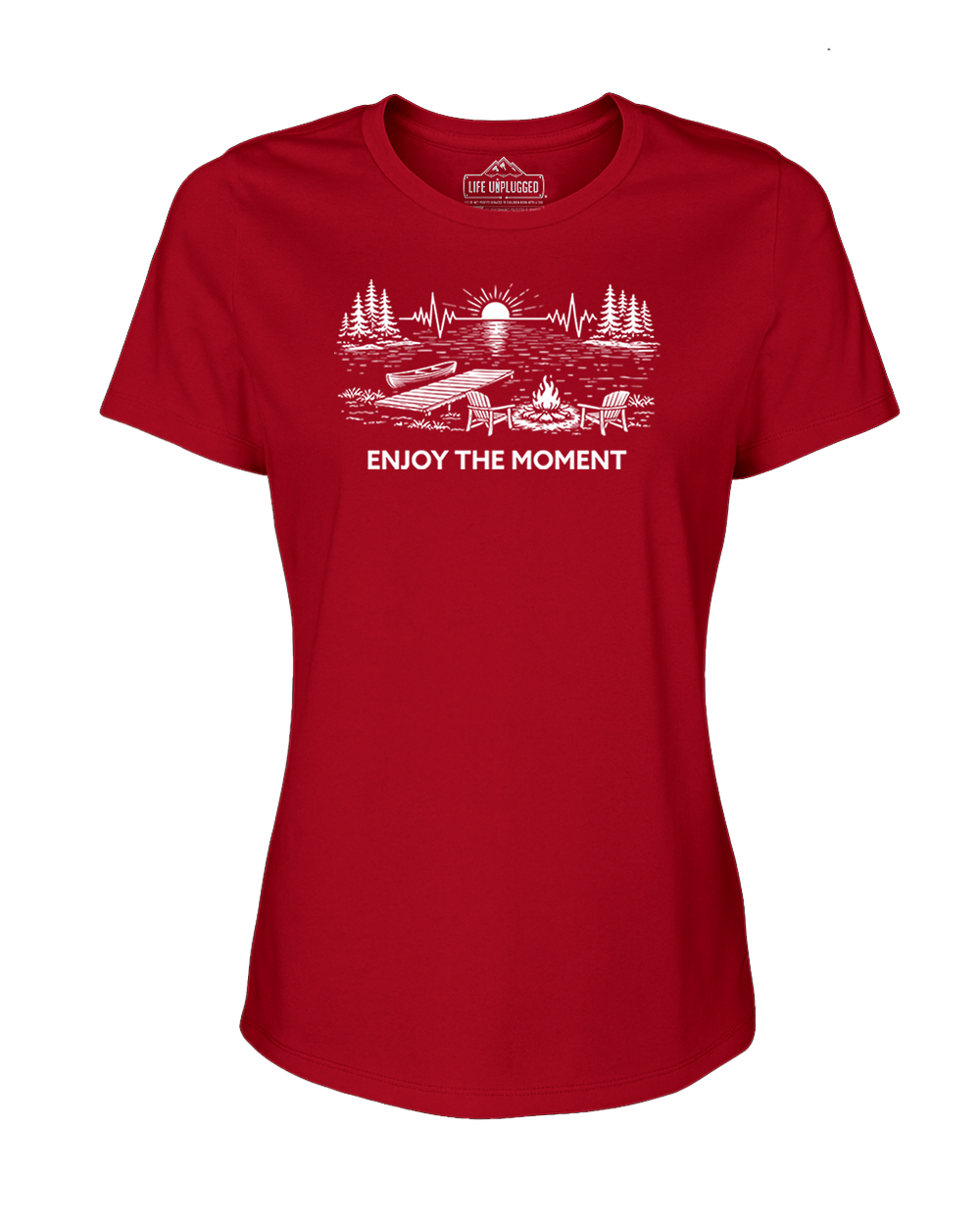 ENJOY THE MOMENT (LAKE SCENE) Women's T-Shirt