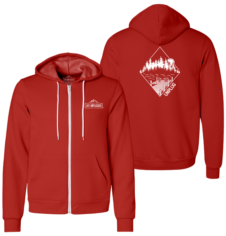 LAKE LIFE Supersoft Midweight Zip Up Hoodie