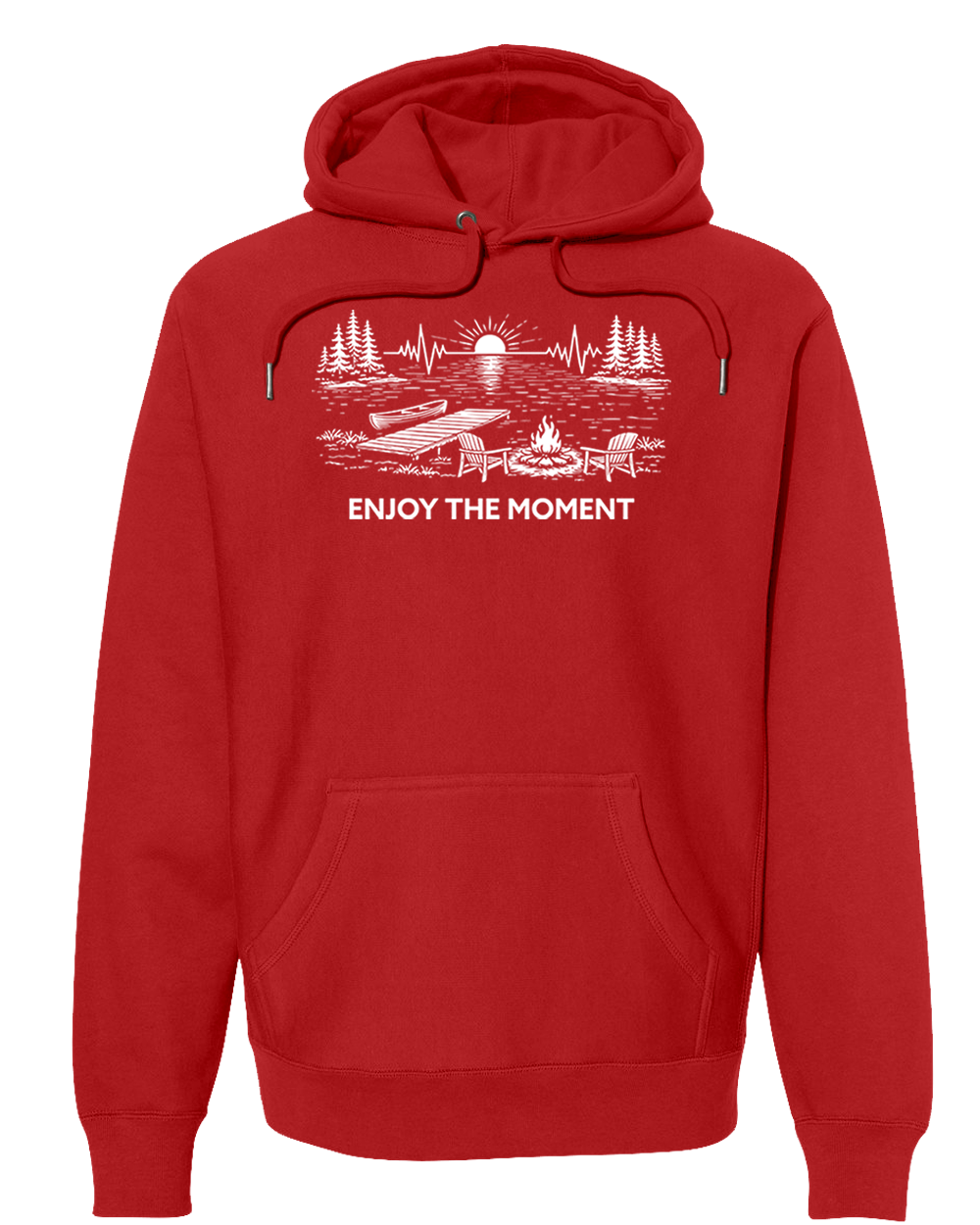 ENJOY THE MOMENT (LAKE SCENE) Super Heavyweight Hoodie