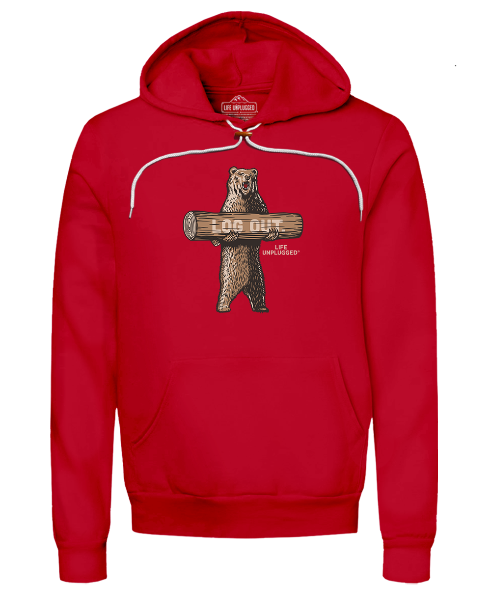 LOG OUT BEAR Super Soft Hoodie