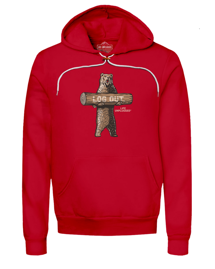 LOG OUT BEAR Super Soft Hoodie
