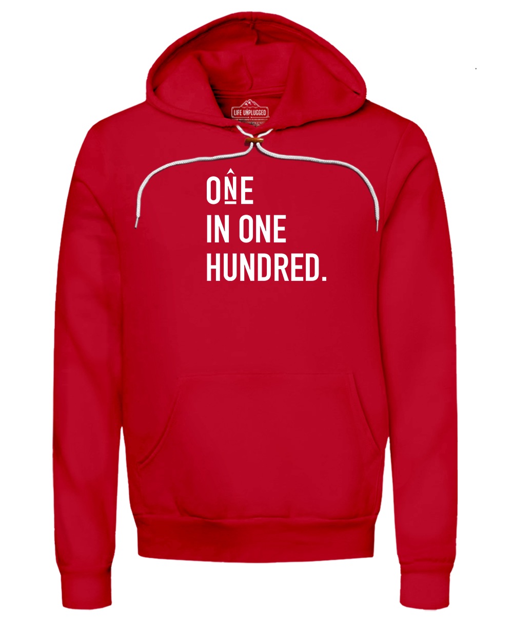 One in One Hundred Stacked Super Soft Hoodie