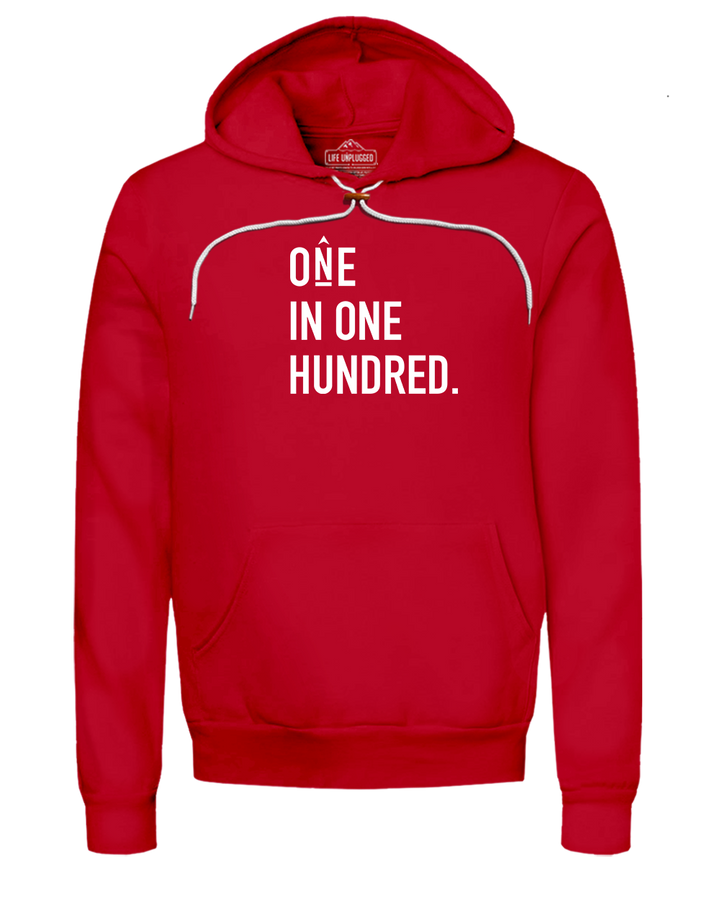 One in One Hundred Stacked Super Soft Hoodie