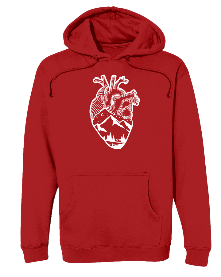 Anatomical Heart (full Chest) Heavyweight Hoodie